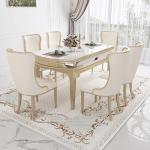 Party Event Folding Dining Table Wood Modern Luxury Design Home Dining Tables Chairs Round Mesa De Comedor Furniture For Kitchen