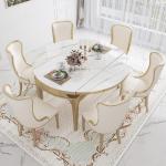 Party Event Folding Dining Table Wood Modern Luxury Design Home Dining Tables Chairs Round Mesa De Comedor Furniture For Kitchen