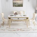 Party Event Folding Dining Table Wood Modern Luxury Design Home Dining Tables Chairs Round Mesa De Comedor Furniture For Kitchen