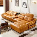 Linlamlim Premium Italian Genuine Leather Sofa Set Big Sectional Couch Living Room Sofas With Adjustable Headrest Home Furniture