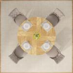 Tribesigns 47 inch Round Dining Table Wood Kitchen Table for Dining Room, 47" Dinner Room Tables for 4-6, Farmhouse Accent Furniture with Wooden Tabletop and Cross Base, Light Wood