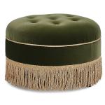 Jennifer Taylor Home Yolanda 24" Round Upholstered Accent Ottoman, Medium