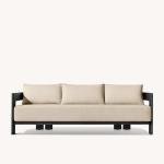 Outdoor Aluminum Sectional Sofa Set with Coffee Table - Metal Furniture for Garden and Patio