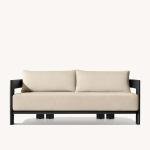 Outdoor Aluminum Sectional Sofa Set with Coffee Table - Metal Furniture for Garden and Patio