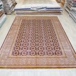 10.3'x14.3' Handmade Red Silk Carpet Oriental Living Room Large All-Over Rug (ZQG418A) (TJ343A)