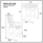 5 PCS Modern Table Chair Set Patio Bar Table with 4 Chairs High Top Outdoor Table Tall Stools For Home Garden Yard Coffee Shop