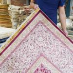 10.3'x14.3' Handmade Red Silk Carpet Oriental Living Room Large All-Over Rug (ZQG418A) (TJ343A)