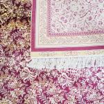 10.3'x14.3' Handmade Red Silk Carpet Oriental Living Room Large All-Over Rug (ZQG418A) (TJ343A)