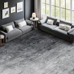 LIANLAM Washable Rug 8x10 Area Rugs for Living Room - Stain Resistant Non-Slip Backing Boho Rug for Bedroom,Durable & Ultra-Thin Vintage Large Area Rug(8x10,Gray)