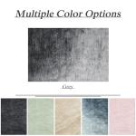 LIANLAM Washable Rug 8x10 Area Rugs for Living Room - Stain Resistant Non-Slip Backing Boho Rug for Bedroom,Durable & Ultra-Thin Vintage Large Area Rug(8x10,Gray)