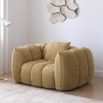 Yellow Portable Foam Chairs Fabric Living Room Puffs Nordic Lounge Chairs Sofa Floor Bedroom Cadeiras De Sala De Estar Furniture