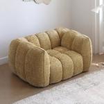 Yellow Portable Foam Chairs Fabric Living Room Puffs Nordic Lounge Chairs Sofa Floor Bedroom Cadeiras De Sala De Estar Furniture