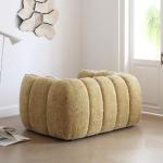Yellow Portable Foam Chairs Fabric Living Room Puffs Nordic Lounge Chairs Sofa Floor Bedroom Cadeiras De Sala De Estar Furniture