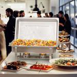 2/4/6 Pack 8QTChafing Dish Buffet Set Stainless Steel Food Warmer Kit with Lids Holders for Restaurant Catering Parties Weddings