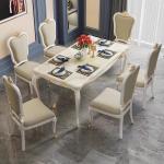 Gold Luxury Design Dining Table Chairs Wood Marble Party Event Dining Table Living Room Mesa Para Comedor Furniture Home