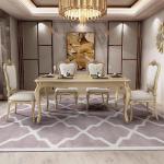 Gold Luxury Design Dining Table Chairs Wood Marble Party Event Dining Table Living Room Mesa Para Comedor Furniture Home