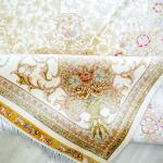 305x427cm Vantage Classic Rug Large Antique Yellow Medallion Silk Carpet (TJ746A)