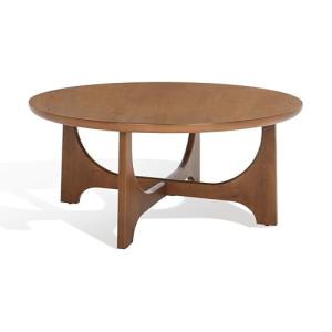 SAFAVIEH Couture Collection Sasha Contemporary Medium Oak Round Coffee Table
