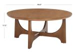 SAFAVIEH Couture Collection Sasha Contemporary Medium Oak Round Coffee Table