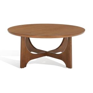 SAFAVIEH Couture Collection Sasha Contemporary Medium Oak Round Coffee Table