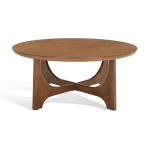 SAFAVIEH Couture Collection Sasha Contemporary Medium Oak Round Coffee Table