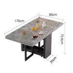 Folding Dining Table Set 6 Chairs Wooden Nordic Dining Room Sets Luxury Modern Mesas Pegables Portatil Dining Room Furniture