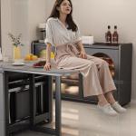 Folding Dining Table Set 6 Chairs Wooden Nordic Dining Room Sets Luxury Modern Mesas Pegables Portatil Dining Room Furniture