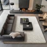 Ophanie Area Rugs 9x12 Living Room, Large Ivory Bedroom Carpet, Big Shag Indoor Thick Soft Nursery Rug, Fluffy Carpets for Boy and Girls Room Dorm Home Decor Aesthetic