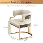 Backrest Bar Chair Nordic Light Luxury High Stool