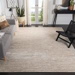 SAFAVIEH Vision Collection Area Rug - 9' x 12', Creme, Modern Ombre Tonal Chic Design, Non-Shedding & Easy Care, Ideal for High Traffic Areas in Living Room, Bedroom (VSN606F)
