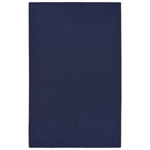Garland Rug Town Square Navy Blue 9' x 12' Non Slip Area Rug for Living Rooms & Hallways, Stylish & Durable for High-Traffic Areas