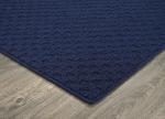 Garland Rug Town Square Navy Blue 9' x 12' Non Slip Area Rug for Living Rooms & Hallways, Stylish & Durable for High-Traffic Areas