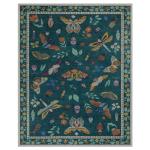 Lahome Insect Washable Rugs 8x10, Soft 8x10 Area Rugs for Living Room, Non Slip Bedroom Rug Under Bed Ultra-Thin Large Carpet for Dining Room Office Playroom(8'x10',Dark Green)