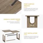 DWVO Dining Room Table for 6-8 People 70.86" Large Rectangle Dining Table Farmhouse Kitchen Table with Heavy Duty Wooden Base for Apartment Living Room Grey Oak