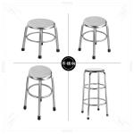 Hot SellingTop Metal Forged Iron Round bar Stool Home Kitchen Dining Room bar Stool Chair Counter Stool
