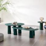 Wholesale Luxury Rectangular Ceramic Coffee Table Marble Top Vintage Green Design Home Bar Outdoor Hotel Garden Decoration