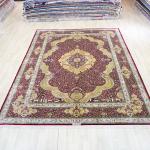 305x427cm Vantage Turkish Silk Rug Large Antique Red Medallion Persian Silk Carpet (TJ839A)