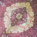 305x427cm Vantage Turkish Silk Rug Large Antique Red Medallion Persian Silk Carpet (TJ839A)