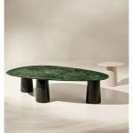 Wholesale Luxury Rectangular Ceramic Coffee Table Marble Top Vintage Green Design Home Bar Outdoor Hotel Garden Decoration