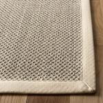 SAFAVIEH Area Rug 9x12 - Natural Fiber Collection - Large - Marble & Beige, Sisal, Woven Design with Border (NF143C)