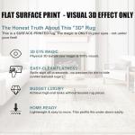 Madane 8x10 Area Rugs for Living Room, Machine Washable Vintage Natural Rug with Non-Slip Backing, Soft Large Throw Rug, Thin Carpet for Bedroom Dining Room Farmhouse (8 x 10, Beige/Brown)