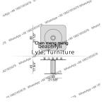 Modern retro wabi-sabi creative square glass coffee table, Italian minimalism, coffee table  H