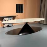 Metal Big Chairs Table Modern Nordic European Design Oval White Center Tables Set Black Italian Mesas De Jantar Home Furniture