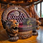 A15 Leisure chair single sofa luxury aisle living room furniture solid wood carving flower art entrance image chair