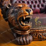 A15 Leisure chair single sofa luxury aisle living room furniture solid wood carving flower art entrance image chair