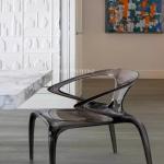 Elegance Rotate dining chairs light luxury Italian designer living room Cozy Wingback Sillones Modernos Furniture Home