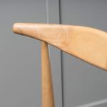 Francie Fabric with Oak Finish Dining Chairs, 2-Pcs Set, Grey / Oak