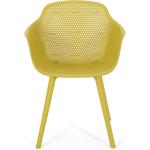 Davina Outdoor Dining Chair (Set of 2), Yellow