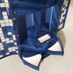 Light luxury high-end solid wood wine cabinet, modern minimalist art, wall dining side cabinet, villa designer decorative