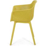Davina Outdoor Dining Chair (Set of 2), Yellow